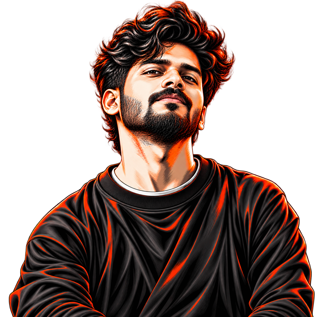 Suriyanarayanan — illustrated portrait
