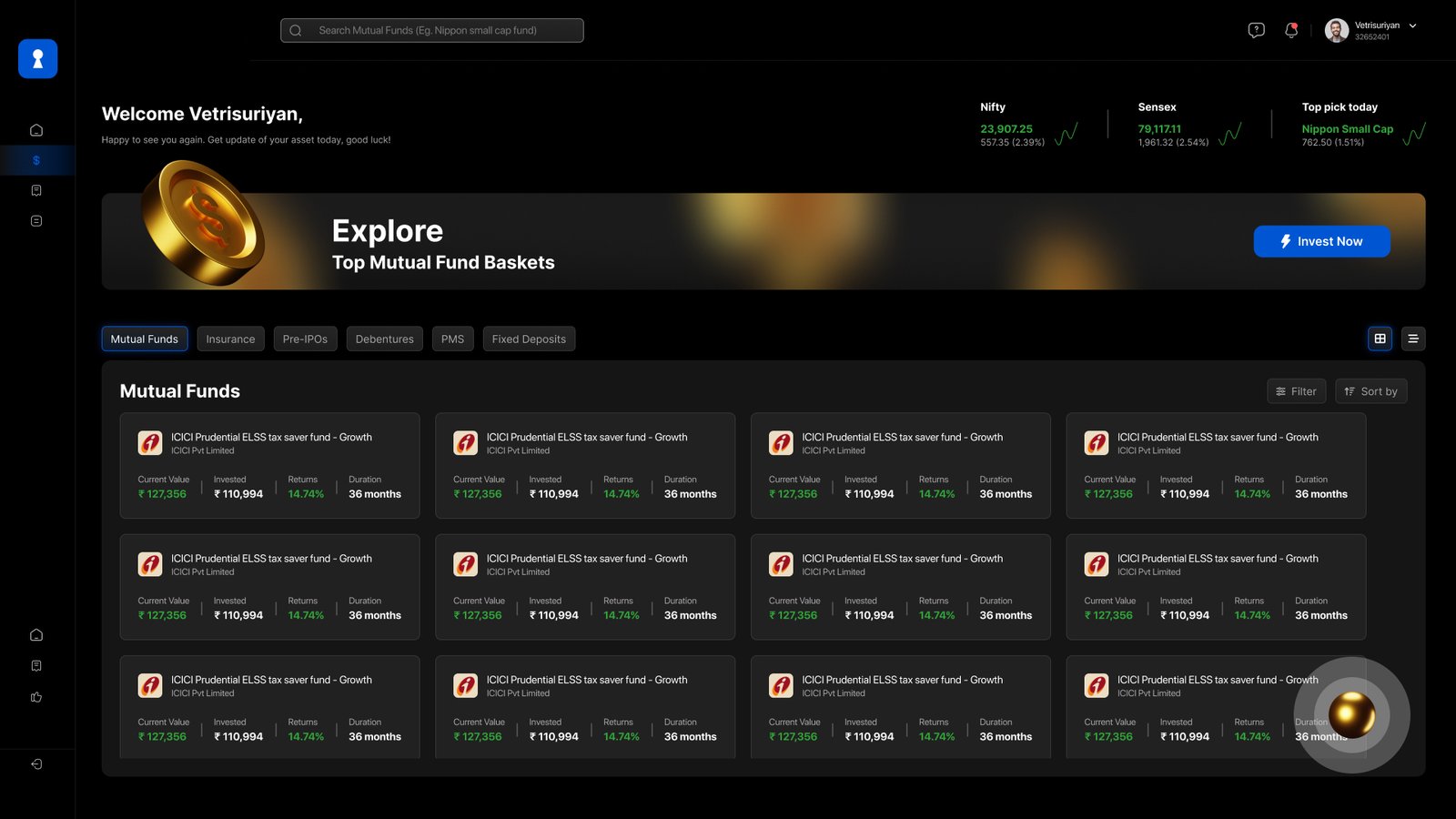 Expanded Dashboard